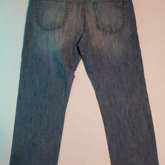 Zegna Sport Size 36 Mens Jeans Blue Denim Relaxed Fit Cotton Casual Cotton Flax - Picture 3 of 12